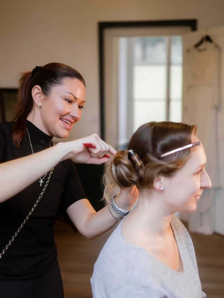 Coiffure de mariée par Nadiia Campos